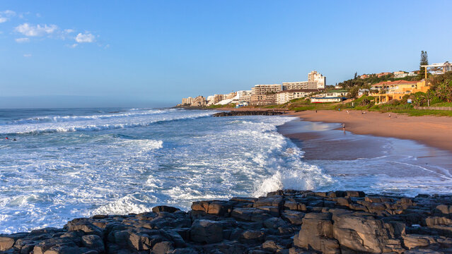 Beach's Rocks Coves Ocean Waves  Apartments Ballito-Bay Holiday Destination Landscape.