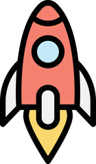 Launch Vector Icon Design Illustration