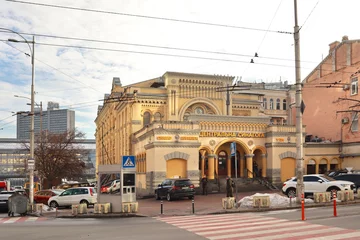 Zelfklevend Fotobehang Brodsky Synagogue in Kyiv, Ukraine © Lindasky76