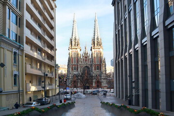 Nicholas Roman Catholic Cathedral (House of Organ Music) in Kyiv, Ukraine	