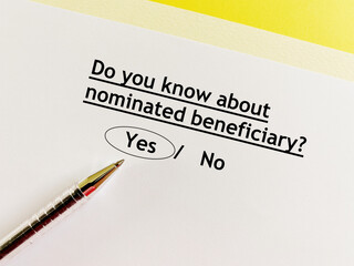 Questionnaire about retirement