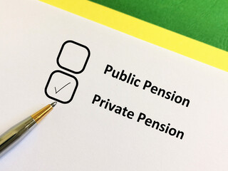 Questionnaire about retirement