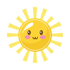 cute sun kawaii