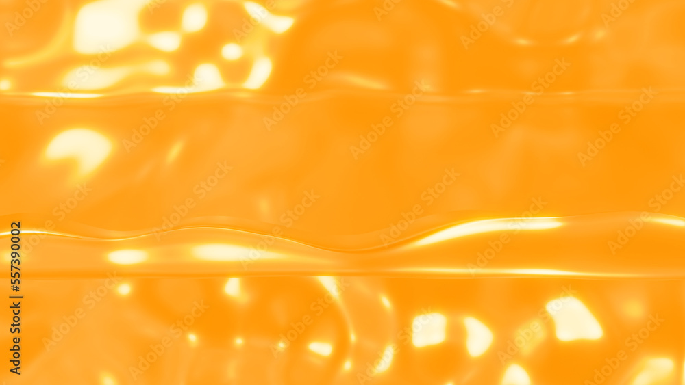 Poster honey yellow soft metallic lines bokeh bg - abstract 3d rendering
