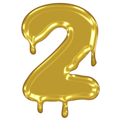 Gold Melted Effect Number. Two.