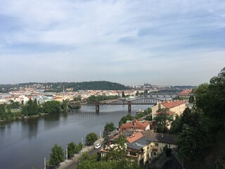 Fototapeta na wymiar Donaublick auf Prag