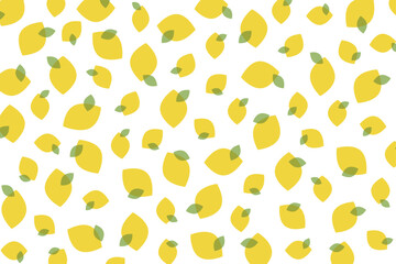 レモン模様のベクター背景画像