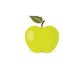 Flat icon apple. Food, fruits. vector image