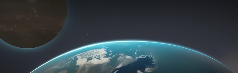 A view of Earth from The Space.