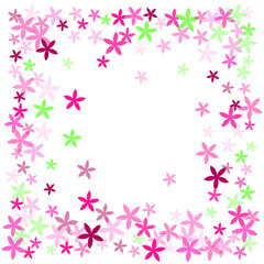 Chamomile abstract flowers vector design. Gentle garden blossom shapes isolated. Hinamatsuri Doll's Day ornament. Retro flowers Chamomile minimal blossom. Summer daisies.