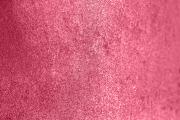 Viva Magenta Colored abstract background. Color of the Year 2023. Sparkle lights and bokeh. Useful as New Year background or greeting card. Festive Blurred Backdrop.