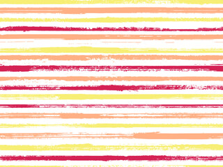 Hand drawn paint stripes fabric print seamless vector.