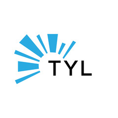 TYL letter logo. TYL blue image on white background and black letter. TYL technology  Monogram logo design for entrepreneur and business. TYL best icon.

