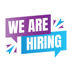 We are hiring join us announcement, Job vacancy join our team sign