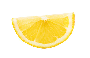 lemon slice isolated on transparent png