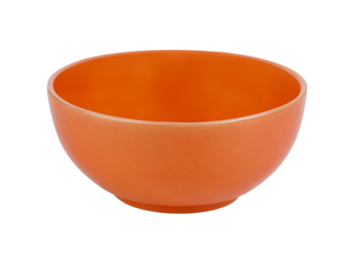 orange bowl isolated on transparent png