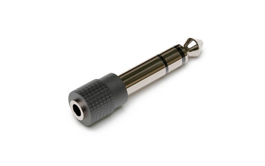 Audio jack adapter. Stereo audio jack adapter plug converter from 3.5mm to 6.5mm 3D illustration
