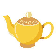 yellow teapot utensil