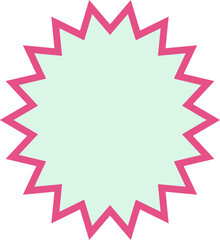 pastel abstract star shape decoration