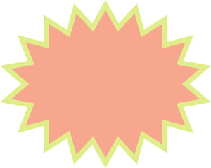 pastel abstract star shape decoration