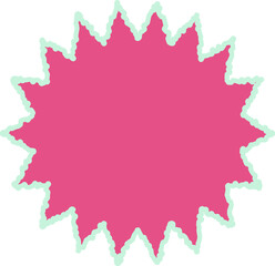 pastel abstract star shape decoration