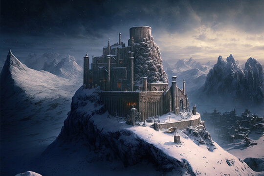 Fantasy Mountain Stronghold