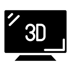 3d on monitor glyph 