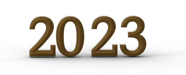 2023 New year change, turn.