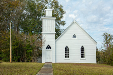 First Presbyterian Church built in 1893 in Woodville, Wilkinson County,  Mississippi, USA