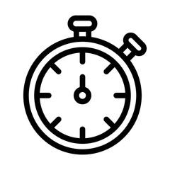 stopwatch line icon illustration vector graphic