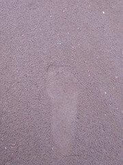 Fototapeta premium footprints in the sand