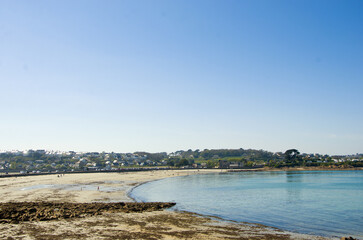 Coast of the Atlantic Ocean and low tide, sea on the coast of France © ola_pisarenko