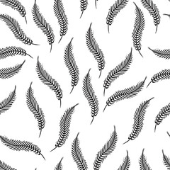 Seamless pattern with feathers © Artgalax