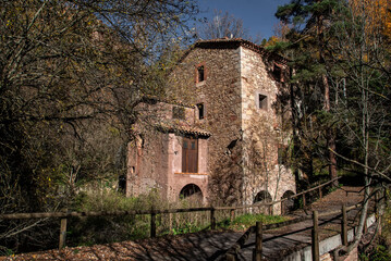 Fototapeta na wymiar Molino de Orriols (Castellar de n'Hug) en la comarca del Berguedà, Barcelona.