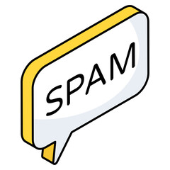 Fototapeta premium Vector design of spam message 