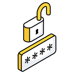 Login icon, editable vector 