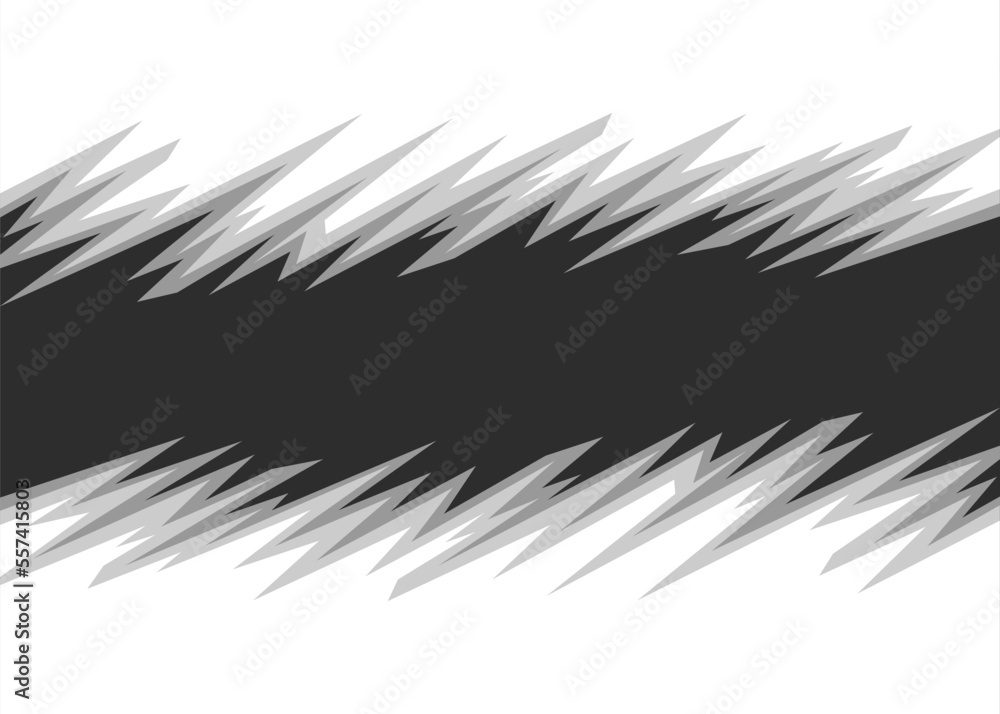 Poster abstract background with jagged spike pattern and with some copy space area