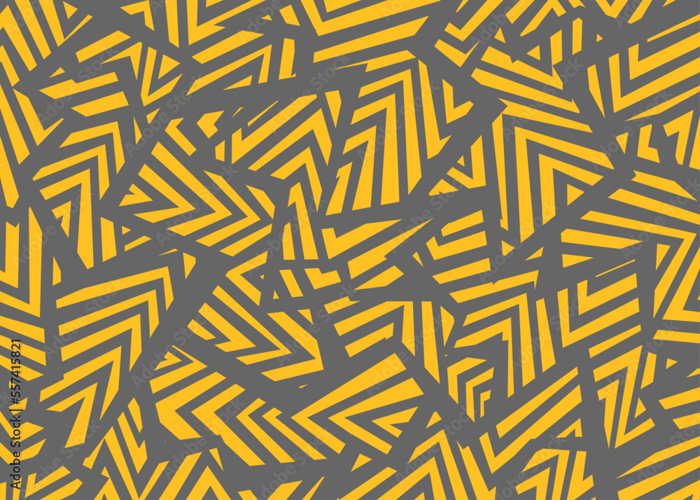 Poster abstract background with seamless dazzle camouflage pattern