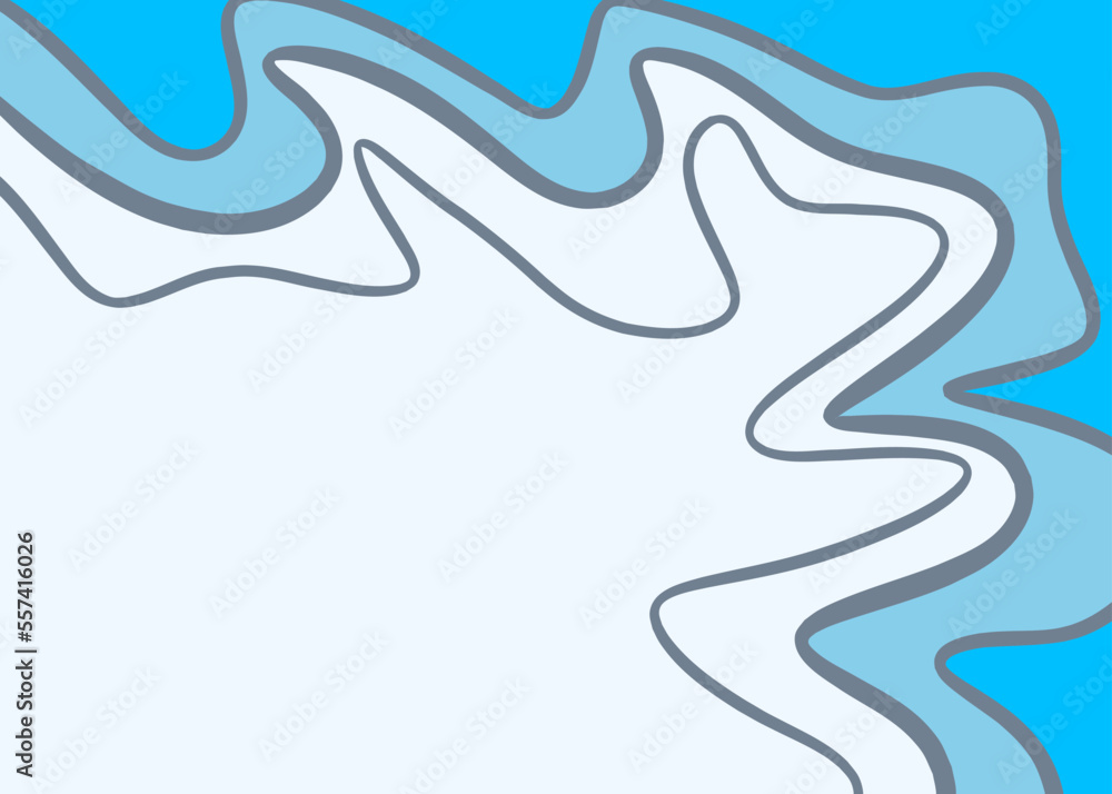 Poster minimalist background with colorful wavy lines pattern and with some copy space area
