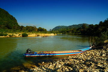 Moei River, Tak and Mae Hong Son Province, Thailand.