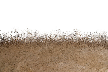mud splash isolated transparency background. - obrazy, fototapety, plakaty