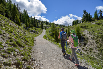 Nordic Walking in den Alpen / Südtirol