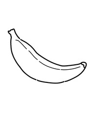 banana on white background 