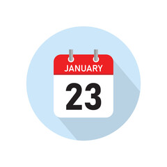 January 23 Concept Design. Vector Illustration.