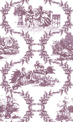 Textile and digital seamless pattern design