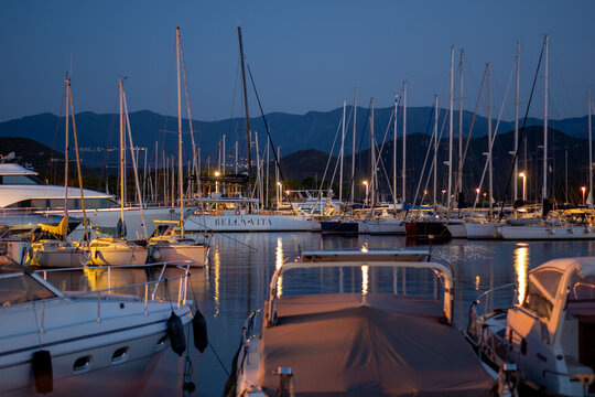 Port de Saint Florent de nuit