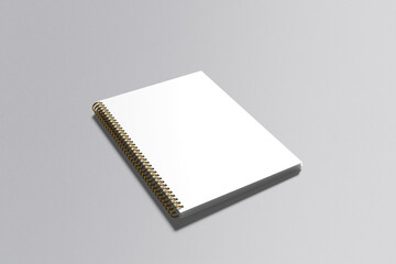 A4 Spiral Notebook Blank Mockup
