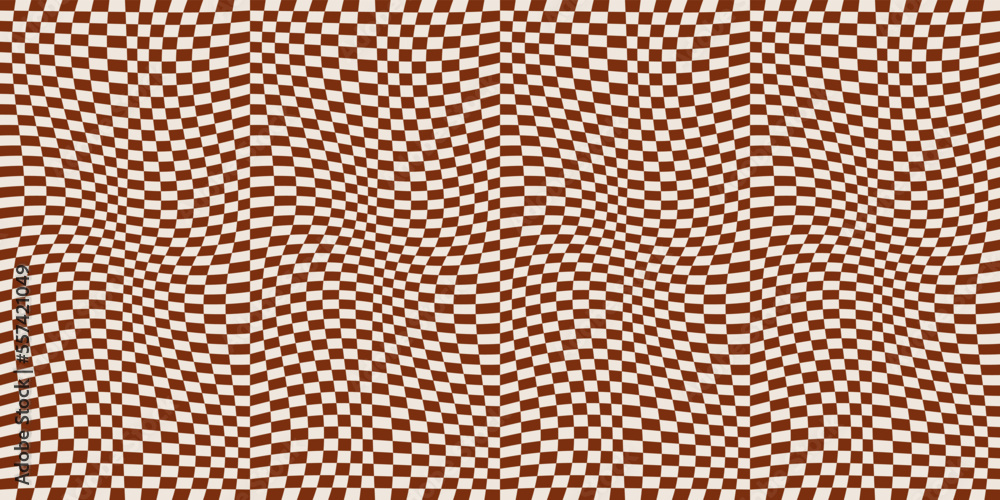 Poster brown wavy seamless mesh. vector for print and interior, seamless pattern.