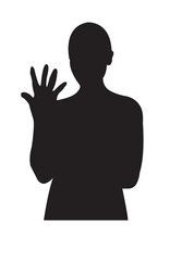 silhouette of a person