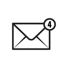 envelope vector icon, letter icon, message icon